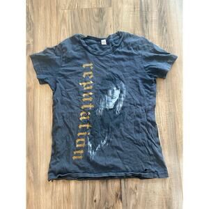 Taylor Swift Reputation Shirt Size Medium Gray Stadium Tour Music Merch Swiftie